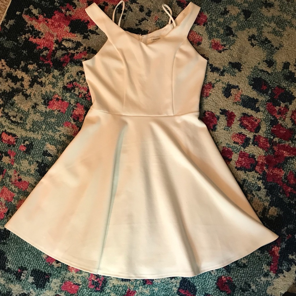 Francescas double strap fit and flare dress